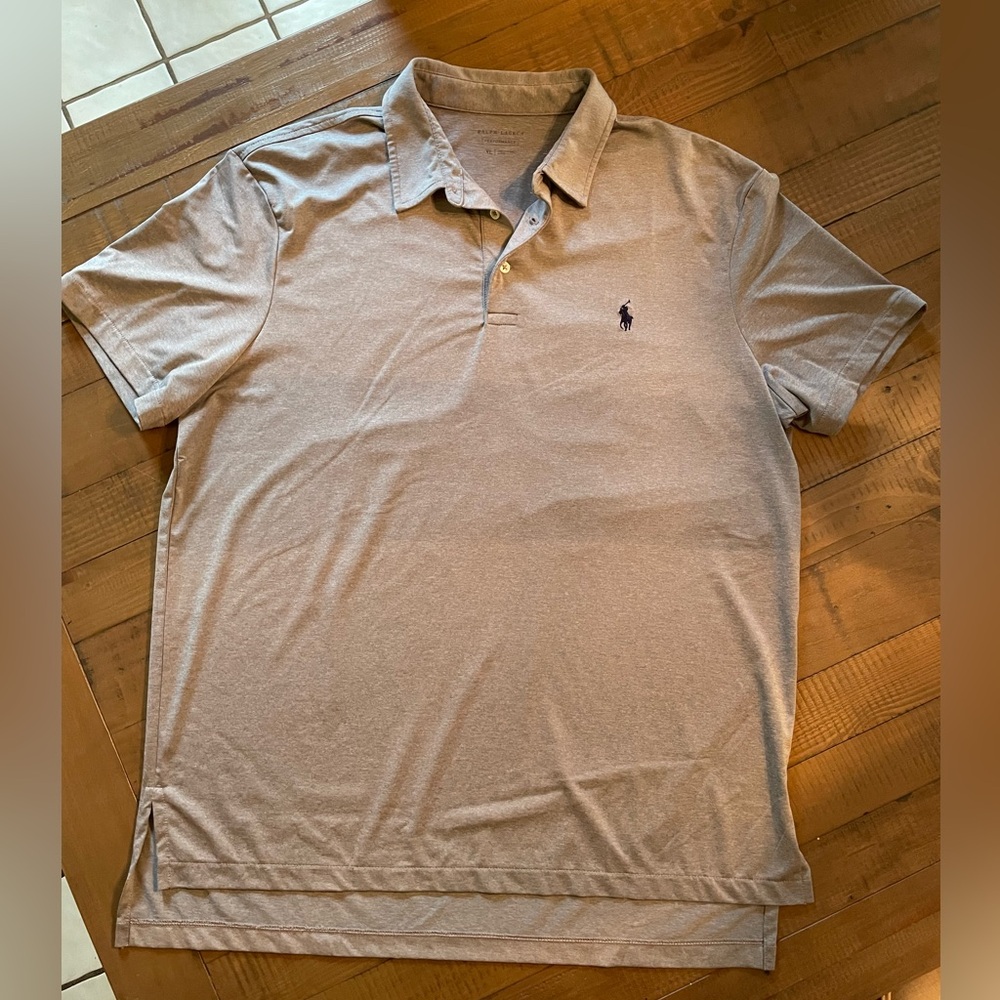 Like new Ralph Lauren Men's Beige Polo Shirt
